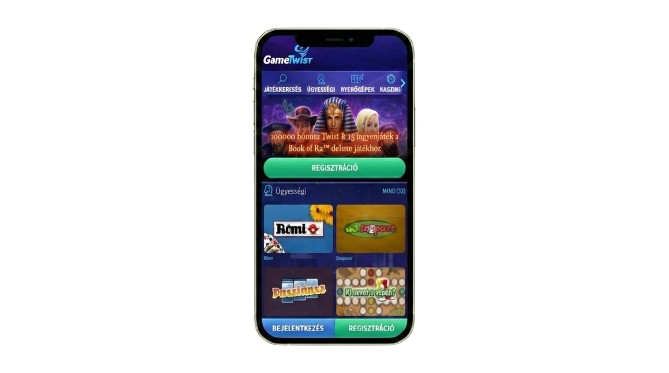 Gametwist kaszinó mobilalkalmazás